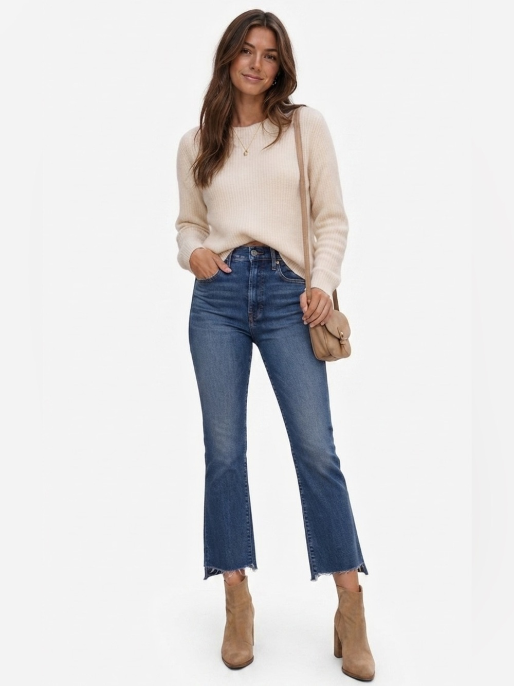 MOTHER The Insider Crop Step Fray Size 29 in Wish On A Star Wash